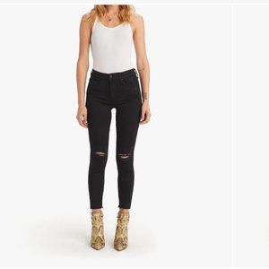 Mother - Black skinny jeans - The Looker Ankle Fray